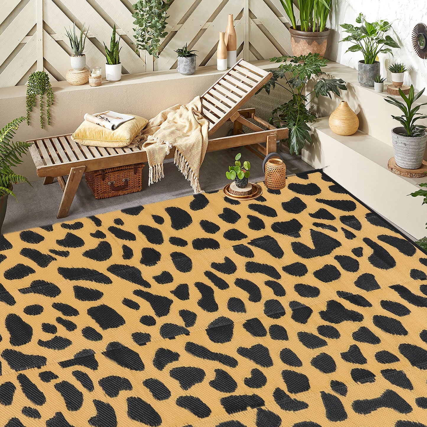 Boulder Bee Outdoor Rugs | Plastic Straw Rug | Waterproof Outdoor Camping Rugs | Quick Drying Picnic Rug | Sand Free Reversible Beach Mats | 5 x 8 Feet Or 9 x 12 Feet